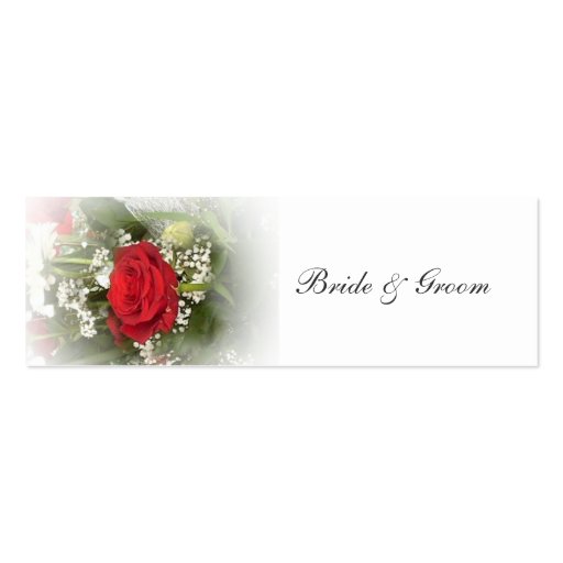 Rosen-Gastgeschenk Hochzeits-Umbau Visitenkartenvorlage
