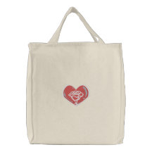 Rosen-Herz-Tasche