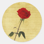 Rosen-runde Aufkleber