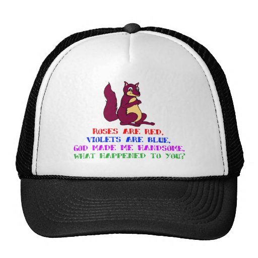 Rosen sind rot, Veilchen sind blau… Trucker Caps | Zazzle
