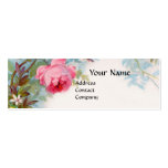 ROSEN-u. JASMIN-MONOGRAMM-EDELSTEIN-Orange Visitenkartenvorlage