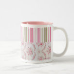 Rosen u. Streifen-Becher Haferl
