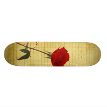 RoseSkateboard Pro Personalisiertes Skateboarddeck
