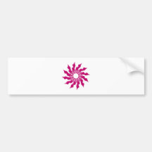 Rosette rose lila purple auto aufkleber