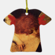 Rosso Fiorentino-Musiker-Engel Weihnachtsbaum Ornament