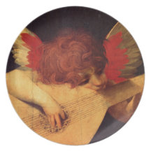 Rosso Fiorentino-Musiker-Engel Party Teller