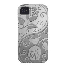 Rostfreier Stahl Yin Yang Rosen iPhone 4 Case