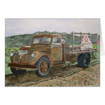 Rostige LKW Sattui Weinkellerei Napa Valley Karte