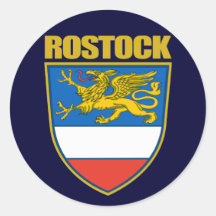 Rostock Runde Aufkleber