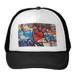 Rot gemalter Herz-Liebe Graffiti Caps