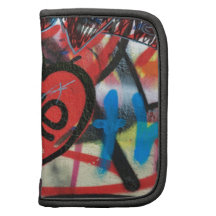 Rot gemalter Herz-Liebe Graffiti Mappe