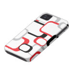 Rot-grau-schwarze iPhone 4 Hüllen