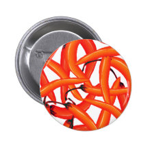 Rot - heiße Chili-Paprikaschoten Anstecknadelbutton