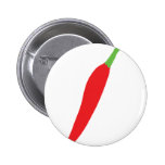 rot - heißer Chilipfeffer Button