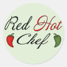 Rot - heißer Koch Sticker