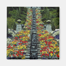 Rot im Park, Mainau Blumen Kühlschrankmagnet