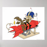 Rot Rocket Wile E. Coyote Launching Plakatdrucke