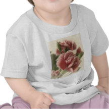 Rot-Rosa Gartennelken 1 rustikal Tshirt