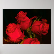 ROT U. SCHWARZES POSTERDRUCK