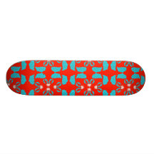 Rot und blaue Schock-Skateboard-Plattform Skate Board