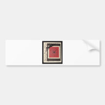 Rot und Schwarzes danken Ihnen Auto Sticker