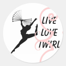 Rotation Runder Sticker