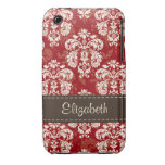 Rotbraune Case-Mate-Fall-Abdeckung des Damast-3g 3 Case-Mate iPhone 3 Hülle