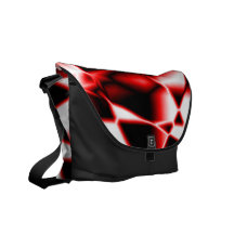 Rote abstrakte Bote-Tasche Kuriertasche