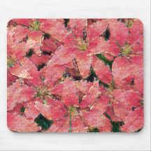 Rote Aquarell-Lilien Mousepad