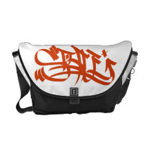 Rote Botetasche der Artmarkierungs-Graffiti Kurier Taschen