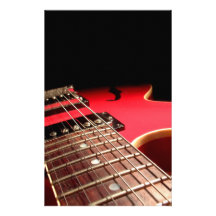 Rote E-Gitarre Personalisierte Büropapiere