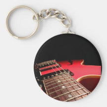 Rote E-Gitarre Schlüsselband