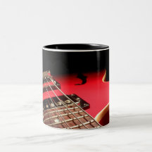 Rote E-Gitarre Teetasse