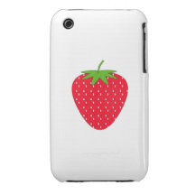 Rote Erdbeere iPhone 3 Cover