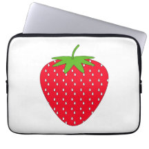 Rote Erdbeere Laptop Sleeve Schutzhülle