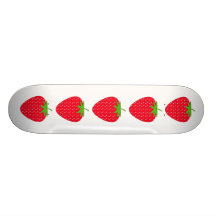 Rote Erdbeere Skateboard Deck