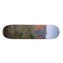 Rote Felsen berichtigen am Sonnenaufgang Personalisiertes Skateboarddeck
