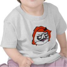 Rote Frau ich Gusta Comic-Raserei-Gesicht Meme Shirt