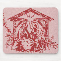 Rote Geburt Christi Mauspads