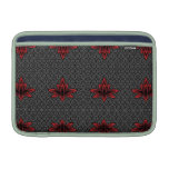 Rote graue modische dekorative mit Blumenkunst Sleeve Fürs MacBook Air
