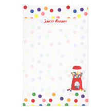 Rote Gumball Maschine Personalisierte Druckpapiere