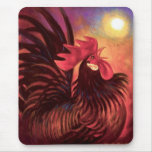 Rote Hahn-Hahn-Malerei-Kunst - multi Mousepad