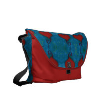 Rote Herz-Bote-Tasche Kurier Taschen