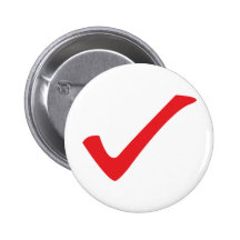 rote Karoikone Anstecknadelbuttons