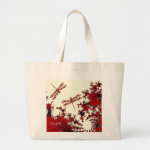 Rote Libellen-Tasche