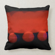 Rote Lichter Kissen