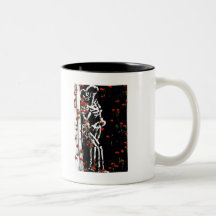 Rote Mohnblumen Kaffeehaferl