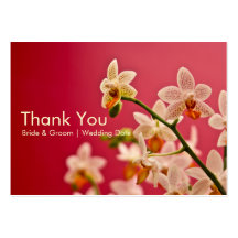 Rote Orchidee • Gastgeschenk Hochzeits-Umbauten Visitenkarten Vorlagen