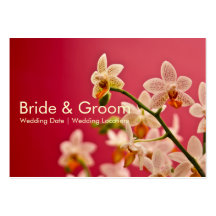 Rote Orchidee • Hochzeits-Website-Visitenkarte