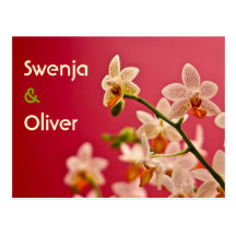 Rote Orchidee • Save-the-Date-Postkarte